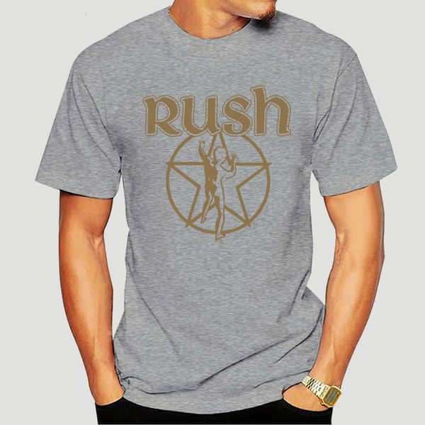 

100% cotton fashion tshirts rush metallic starman mens t-shirt neuf et officiel men's crew neck short-sleeve graphic tees-1723a