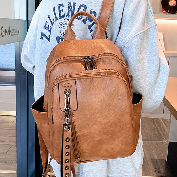 

fashion ladies small backpack women backpack female new shoulder bag multi-purpose casual travel bag for girls