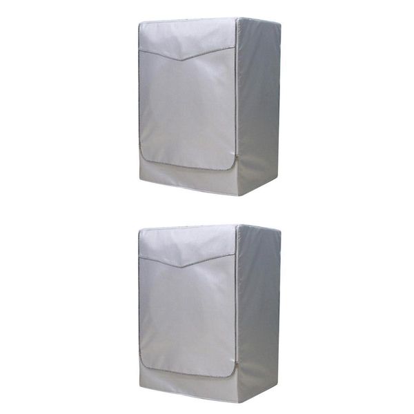 

set of 2 fully automatic washing machine cover silver resistance anti-aging