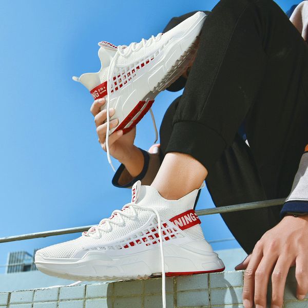 

classic high-end high-quality tide shoes rubber bottom low-men sports casual sports shoes zapatos de hombre men, Black