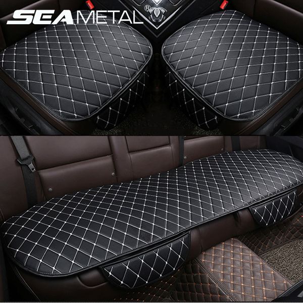 

leather pu car seat covers cushion universal auto interior accessories decoration protect set chair mat car-styling accessories