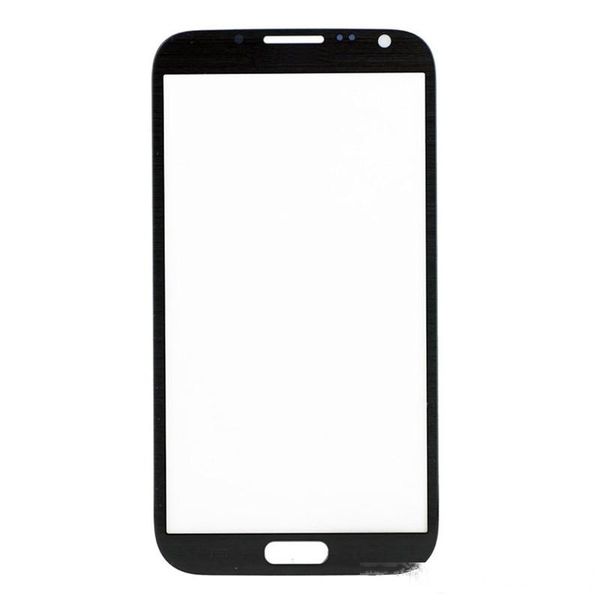 

300pcs front outer touch screen glass lens replacement for samsung galaxy note 2 n7100 black and white