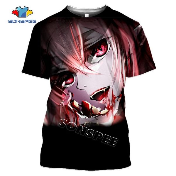 

seraph of the end anime 3d summer homme pullover 3d print shirts harajuku kawaii comics men clothing