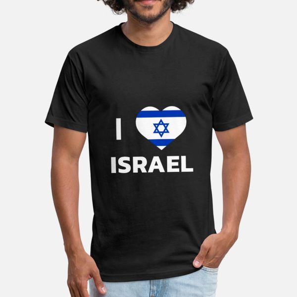 

i love israel t shirt men customize short sleeve s-xxxl clothes fit comical summer unique shirt