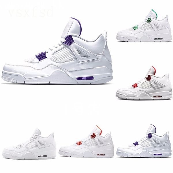 

холодный серый 4 чистых деньги металлических упаковок мужчины баскетбол обувь 4s pine green court фиолетового университет оранжевого красный