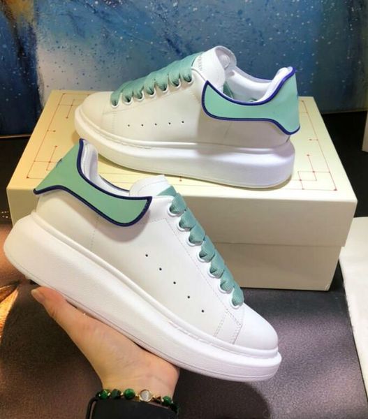 

2020 designer luxury men and women sneakers smooth cowhide lace up sneakers quality silk cowhide breathable comfortable sneakers, Black