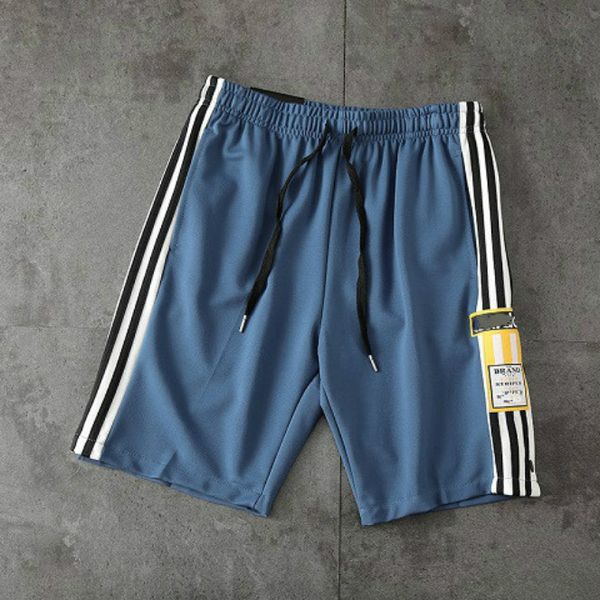 

2020 men's shorts summer new casual tide side stripes men's elastic waist tether active sportwear shorts 2020 wholesale, White;black