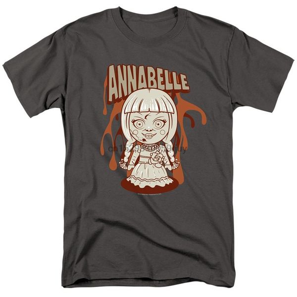 

annabelle cartoon doll charcoal shirts