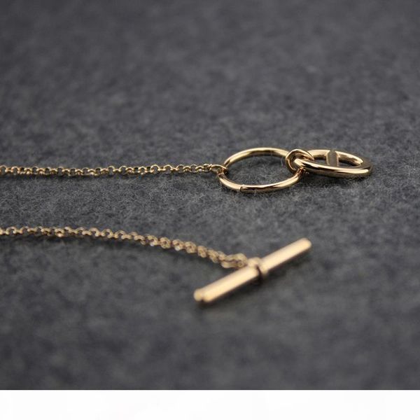 

h pig nose open necklaces woman sweater chains design luxury necklace charms fine jewelry, Silver