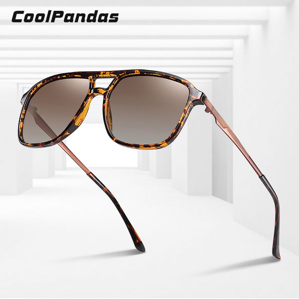 

coolpandas 2020 square polarized sunglasses men women vintage driving night vision trend sun glasses male zonnebril heren uv400, White;black