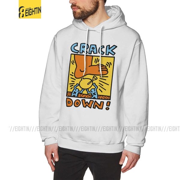 

leisure hoodie man five things to know keith haring 100% cotton sweatshirt grey hoodie shirt, Black