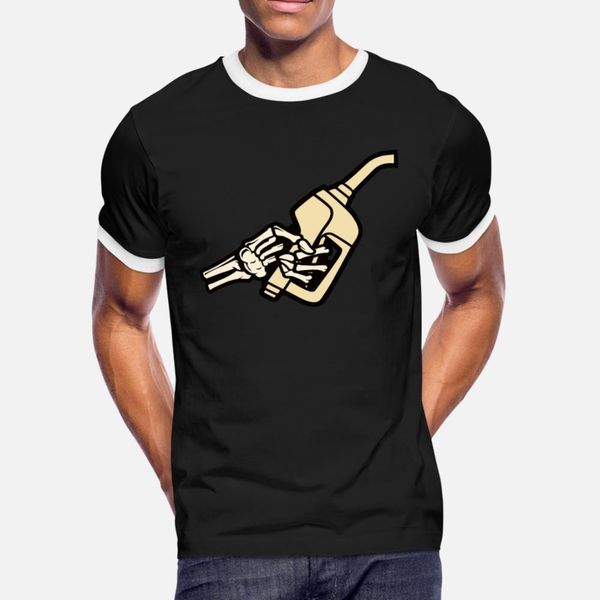 

gas pump nozzle with hand t shirt men customized tee shirt euro size s-3xl letters fitness fashion summer style novelty shirt