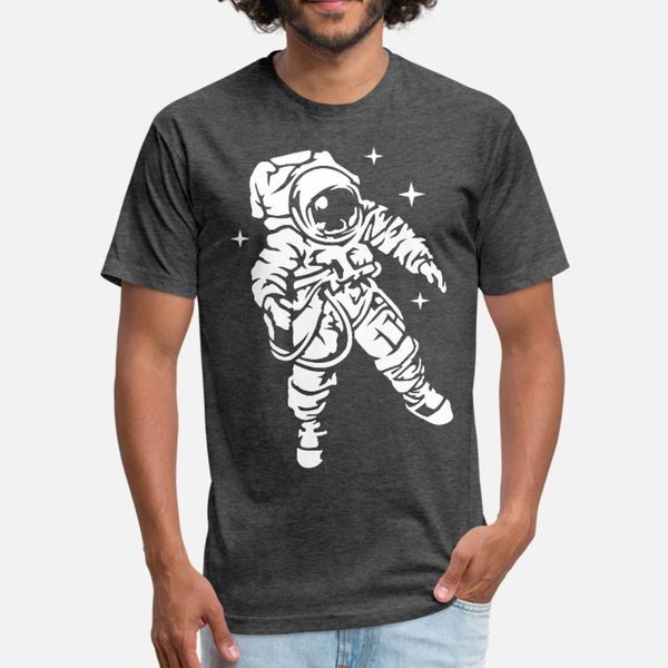

astronaut t shirt men personalized short sleeve round neck clothes loose authentic summer style standard shirt