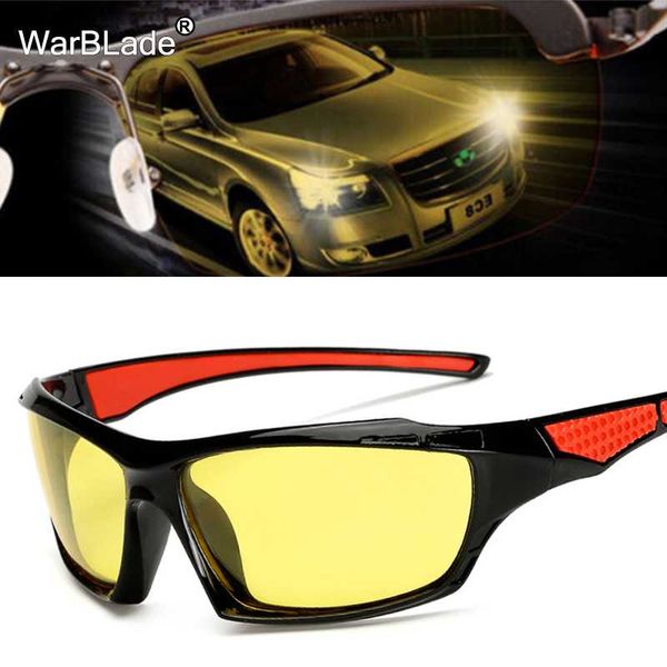 

warblade yellow night vision glasses men polarized sun glasses night driving anti-glare goggles sunglasses uv400 eyewear oculos, White;black