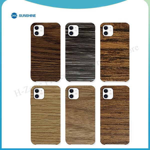 

sunshine 50pcs ss-057d backcover sticker wood grain for ss-890c for samsung all mobile phone back glass protective film