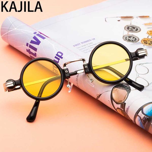 

small round sunglasses women ladies mental frame retro steampunk sun glasses for men vintage punk uv400 lunette de soleil femme, White;black