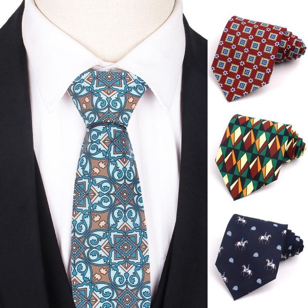 

fashion print ties for men women classic floral necktie for boys suits 9 cm width groom tie male necktie wedding gravatas, Blue;purple
