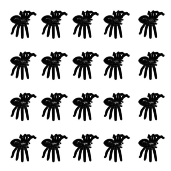

20pcs tiny plush spider toy halloween party prop indoor outdoor decor