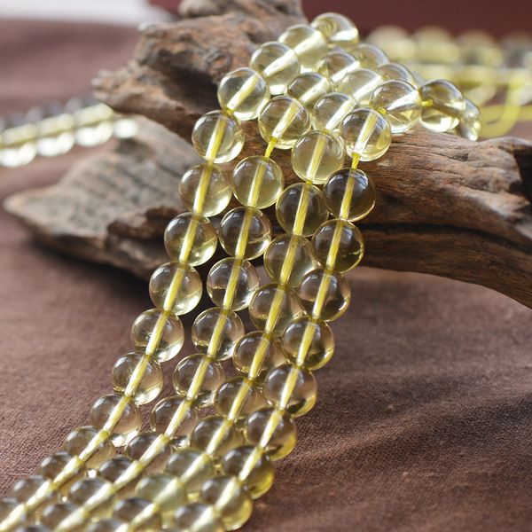 

other joanlyn grade a natural citrine beads 6mm-14mm not dyed smooth polished round 15 inch strand ce01