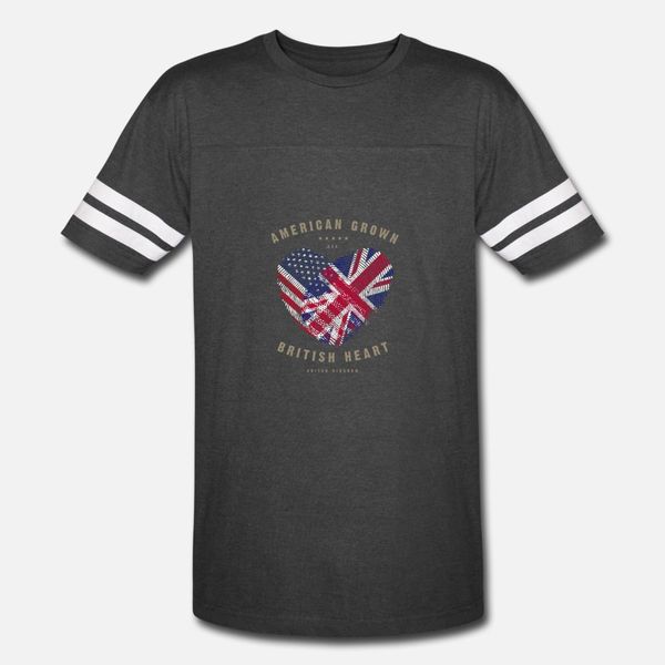 

american grown british heart love united kingdom f t shirt men personalized tee shirt round collar original loose funny summer outfit shirt