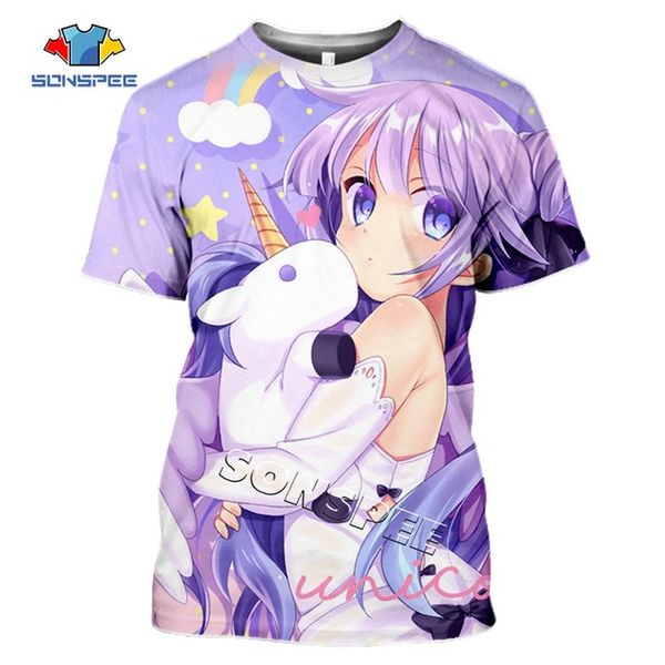 

anime games azur lane summer homme pullover clothing 3d print shirts oversized kawaii plus size men clothing