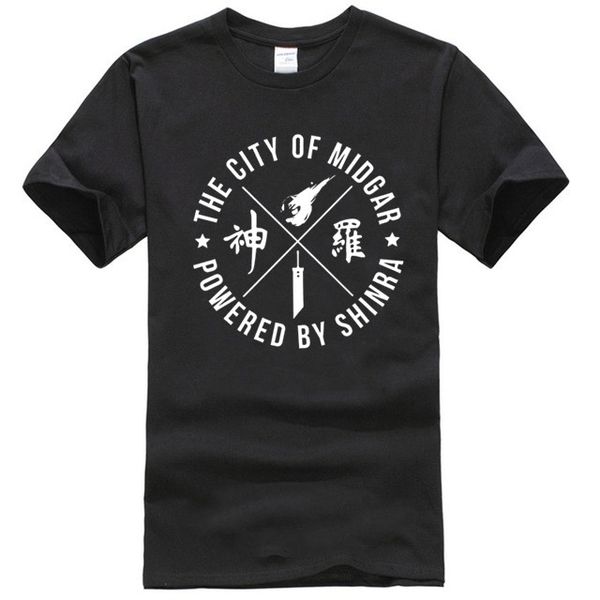 

final fantasy city of midgar powered by shinra men's t-shirt