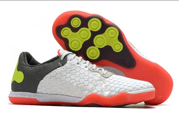 

2020 the king of five-a-side small field full knitted md flat bottom men white grey shoes reactgato ic39-45