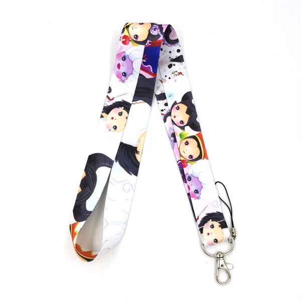 

villains evil characters queen ursula cruella maleficent fashion neck lanyard key id card mobile phone usb key lanyard, Silver
