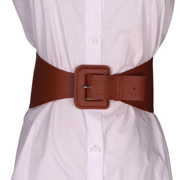 

2020 новый темперамент дикого корсет ретро пряжка широкого пояс женщины, Black;brown