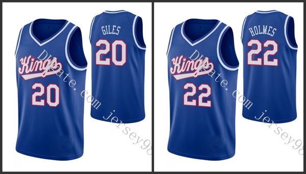 

sacramento kings men #20 harry giles #22 richaun holmes blue nba 2019-20 men jersey, Black