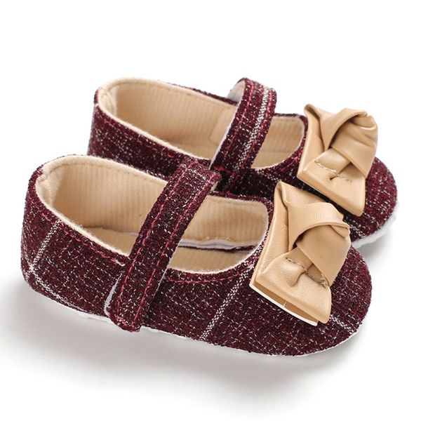 

baby girl bowknot design crib shoes cute princess soft-sole toddler first walkers shoes moccasins soft sole