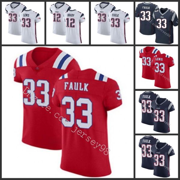 

new england patriots whitte 33 dion lewis 33 dion lewis white red alternate stitched nfl men women youth jersey, Black;red