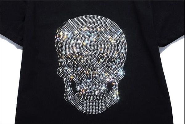 

tshirt new fashion men women brand t-shirt 3d short sleeve print skull t shirt for men tees casual clothes, White;black