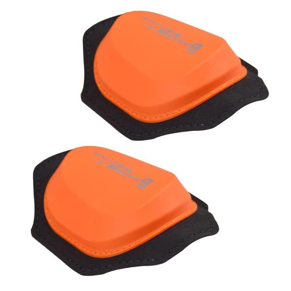 

1 pair universal plastic motorcycle racing knee slider orange