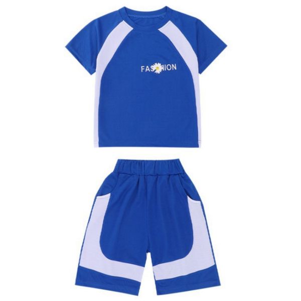

new summer child cotton clothing sets sports children lovely suit baby boys suit fashion children's clothes quick-drying and breathable, White