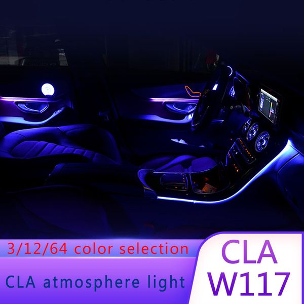 

10 pcs/set led illuminated ambient lamp atmosphere light 12 color fit for a b gla cla w117 2020-2020