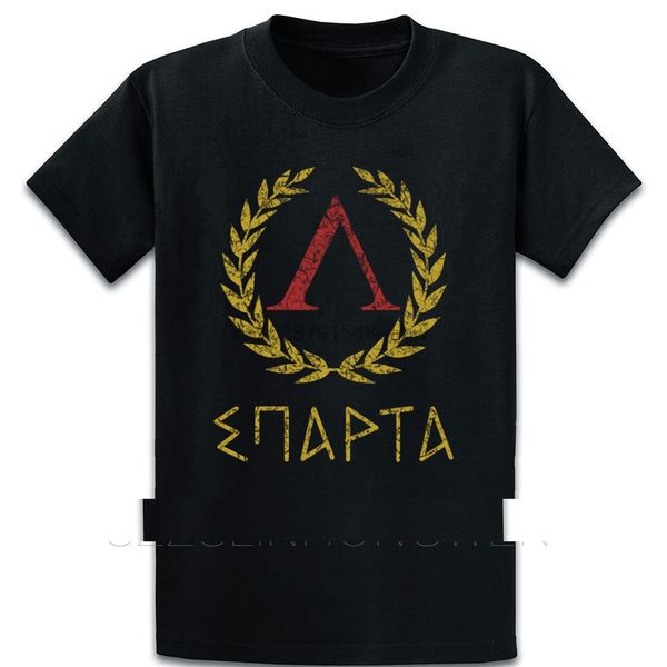 

sparta in greek t shirt funny spring novelty o-neck interesting cotton print normal shirt