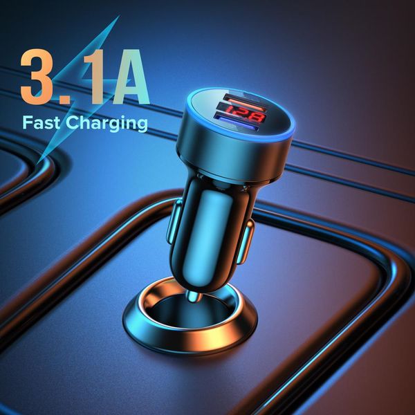 

car charger for iphone 11 pro 7 8 plus universal dual usb adapter huawei p20 p30 mini xiaomi samsung