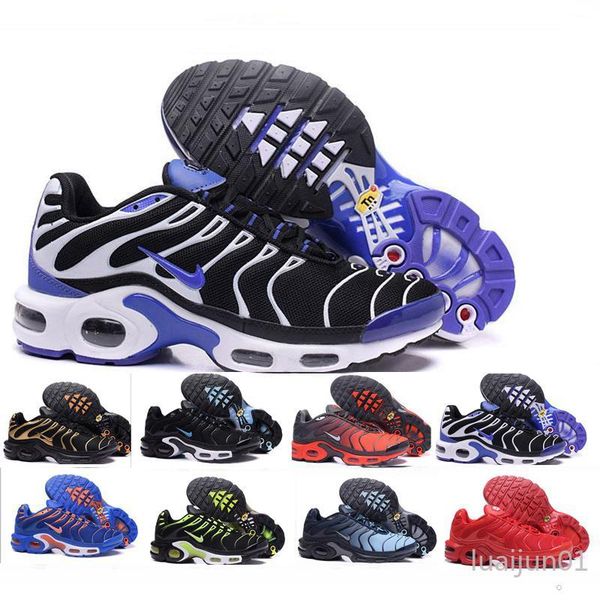 

and womens tn plus run utility cpfm moc fly knit running shoes outdoors sports shoes sneakers laj, Black