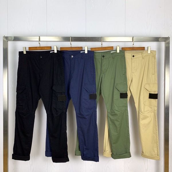 

2020 new arrival brand designer clothing men cargo pants fashion joggers sweatpants trousers #618, Black