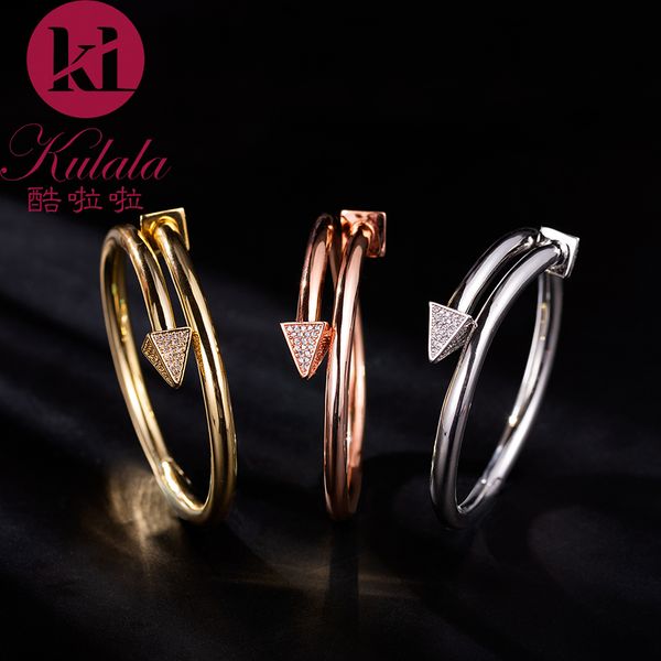 

europe and the united states creative models gold-plated arrow new bracelet female rose gold zircon simple personality open manicure nail br, Silver