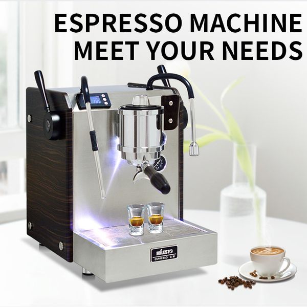 

em-30 home espresso machine semi-automatic coffee machine 9 bar double boiler rotary pump commercial three stage pid control