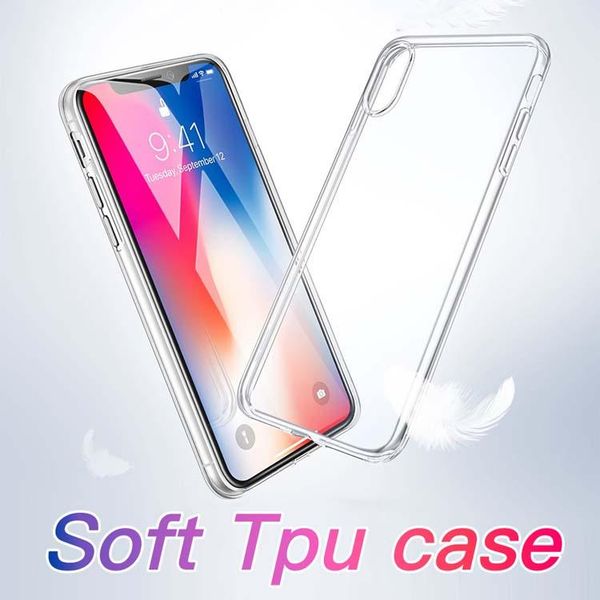 

cgjxscgjxstransparent clear tpu soft case jelly gel cover case for iphone xs max xr 7 8 plus galaxy s10 s10 plus s20 plus moto g7 powrer hua