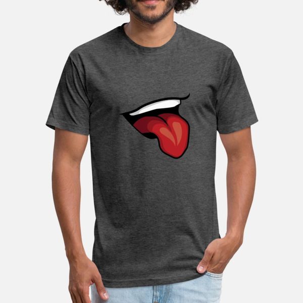 

kawaii ahegao рот футболка мужчины хлопок дизайн s-xxxl fit известные моды весна осень trend рубашку