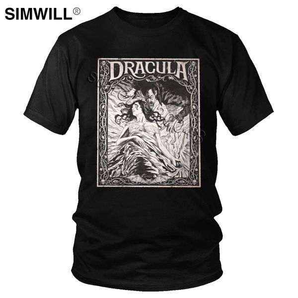 

мужчины влад цепеш дракула tshirt хэллоуин готическая tops vampire goth tee shirt с коротким рукавом хлопок eco досуг t-shirt подарок