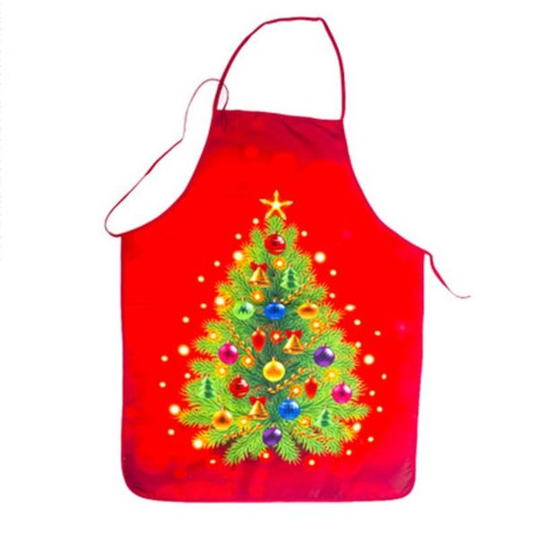 

Christmas Decorations Cloth Fabric Printed Snowman Christmas Apron Party Atmosphere Decorations
