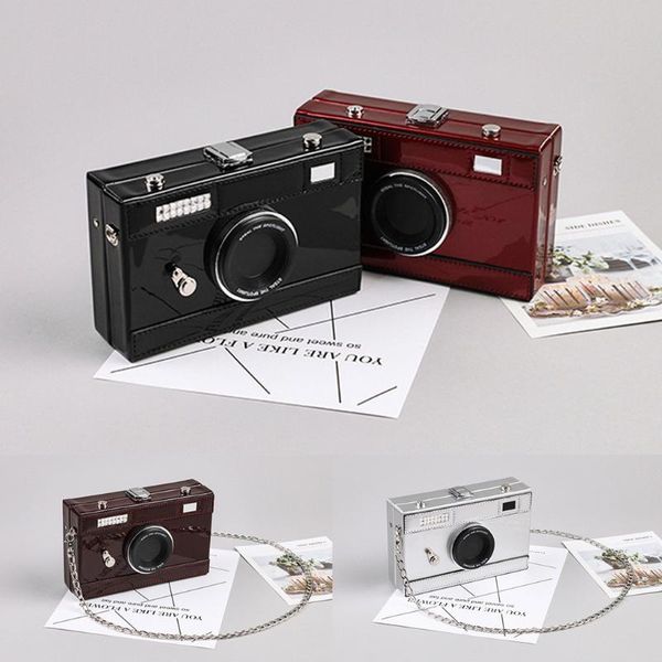 

handbags fashion women camera-like leather shoulder bag crossbody bags chain weird bags for women 2020 bolsa feminina