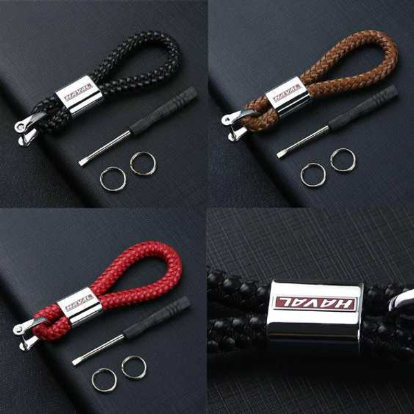 

1pcs for haval h6 h6 coupe c50 f7 h9 m6 h5 f7x f5 h4 h2 h7 car key chain key ring housekeeper car decoration chain, Silver