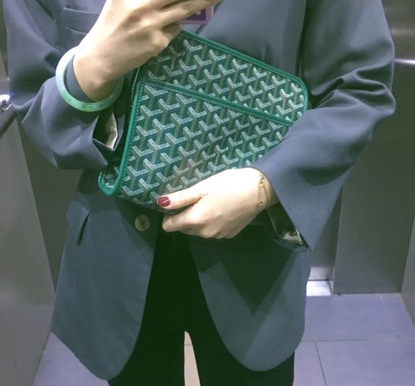 

Goyarrd Brand new designer High quality Classic Genuine leather Goyar clutch bag purses ladies women wash bag