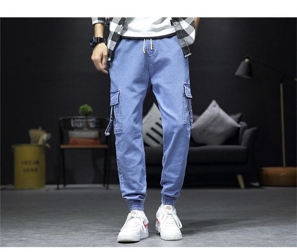 

pants fashion loose pencli pants casual mens plus size trousers mens designer cargo, Black